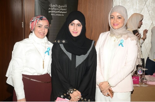 د. ابتهال الحبيب و توعية عن سرطان عنق الرحم بالملتقى الثقافى لطالبات مجلس التعاون الخليجى   ببنك الكويت الوطنى 
